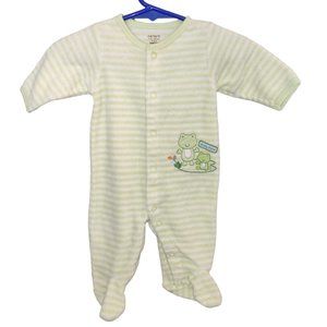 Carter's Striped Frogs Onesie Size Newborn